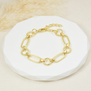 PULSERA . MISERICORDIA EN BAÑO DE ORO