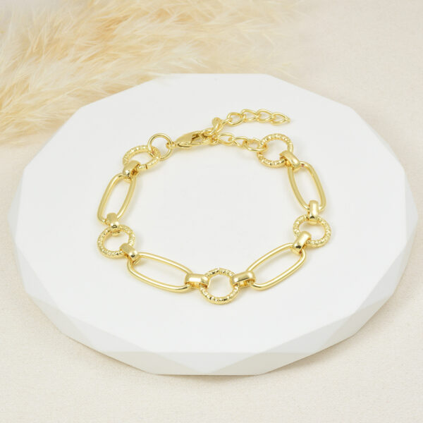 PULSERA . MISERICORDIA EN BAÑO DE ORO