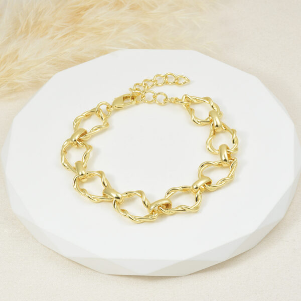 PULSERA . MISERICORDIA EN BAÑO DE ORO