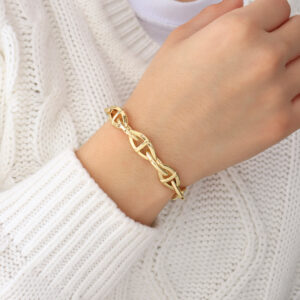PULSERA . MISERICORDIA EN BAÑO DE ORO