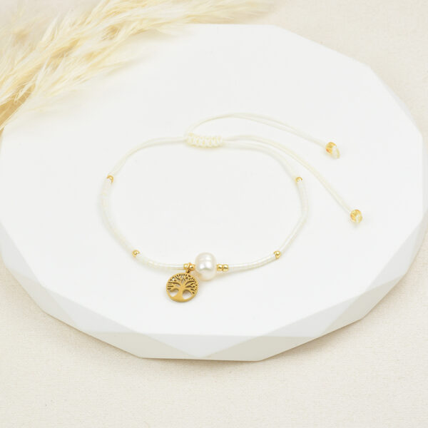 PULSERA . C/ PERLAS EN BAÑO DE ORO