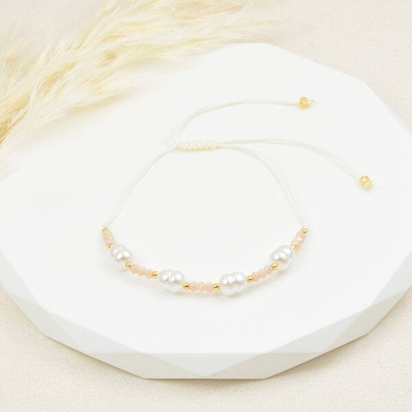 PULSERA . C/ PERLAS EN BAÑO DE ORO