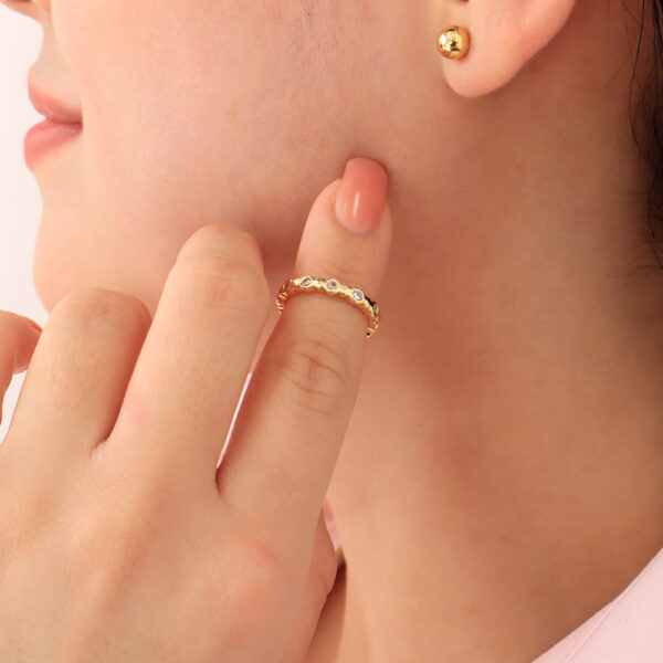 ANILLO . ARGOLLA 2.5M EN BAÑO DE ORO