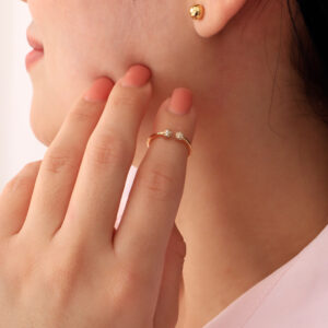 ANILLO . ARGOLLA 2.5M EN BAÑO DE ORO