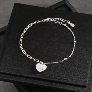 PULSERA . C/ CIRCONES EN PLATA LEY 925