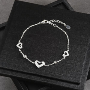 PULSERA . C/ CIRCONES EN PLATA LEY 925