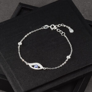 PULSERA . C/ CIRCONES EN PLATA LEY 925