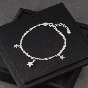 PULSERA . C/ CIRCONES EN PLATA LEY 925