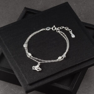 PULSERA . C/ CIRCONES EN PLATA LEY 925