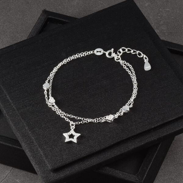 PULSERA . C/ CIRCONES EN PLATA LEY 925