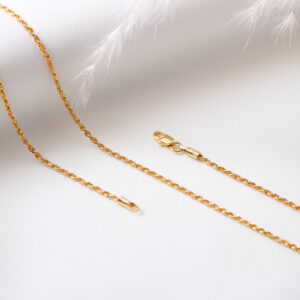 CADENA . LAZO EN ORO LAMINADO