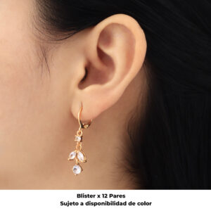 HUGGIES C/ PIEDRAS EN BAÑO DE ORO