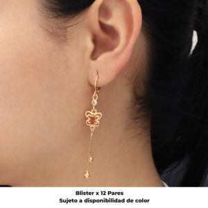 HUGGIES C/ PIEDRAS EN BAÑO DE ORO