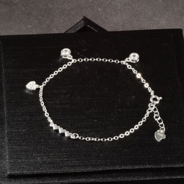 PULSERA . C/ CIRCONES EN PLATA LEY 925