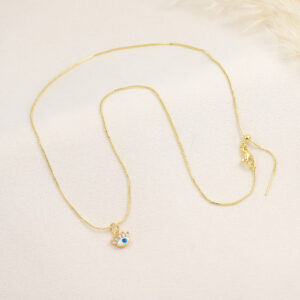 GARGANTILLA C/ DIJES EN BAÑO DE ORO