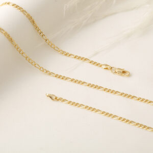 CADENA . CORTO C/ NACAR Y PIEDRAS EN ORO LAMINADO