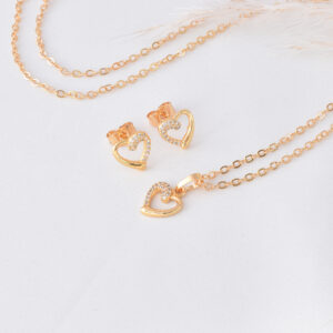 JUEGOS  C/ CRISTAL EN BAÑO DE ORO