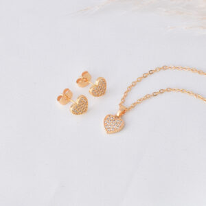 JUEGOS  C/ CRISTAL EN BAÑO DE ORO