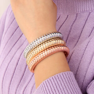 BRAZALETE . 3T EN BAÑO DE ORO